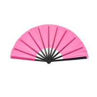 Éventail Rave Clack dansant en bambou de 13 pouces personnalisé grand logo tenu dans la main sublimation bruit fort peint impression personnalisée en bambou