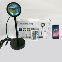 2023 Nuevo diseño moderno Proyector de puesta de sol Lámpara RGB LED Luz de proyección de puesta de sol en blanco Azul Rojo Alta calidad a precio barato