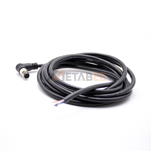 Connecteur circulaire droit M8 M8-6 moulé pour câble de capteur, mâle-femelle, avec code A, 2, 3, 4 broches, 1m, 2m - Product Image 3