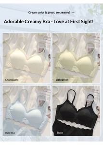 Reggiseno estivo sottile senza cuciture in nylon senza ferretto, tinta unita, per donna, per seno piccolo, con supporto per le coppe, sportivo - Product Image 6