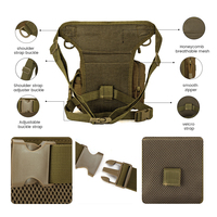 Sac banane imperméable en nylon LUPU LP1003 unisexe avec fermeture éclair, motif ceinture, forme boîte pour la chasse et la randonnée en extérieur