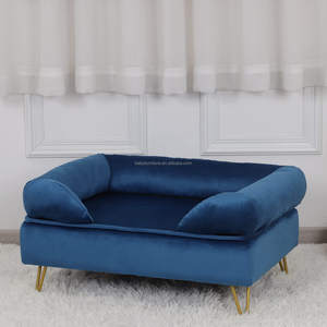 Neues Design stilvolles Haustierbett mit Metallfüßen Luxus waschbar abnehmbare Hundematte warme günstige Haustiermöbel Outdoor Indoor Katze Hundebett - Product Image 2