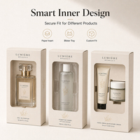 Boîte d'emballage de produit OEM de haute qualité, papier cartonné blanc, boîtes d'emballage personnalisées pour savon, lotion, cosmétiques
