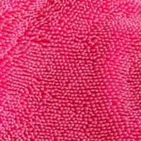 Serviette de lavage auto en microfibre torsadée sans bords 1200 g/m² rose premium, la plus vendue pour le detailing automobile féminin et le nettoyage ultra-doux