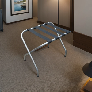 Hiện đại có thể gập lại kim loại hành lý đứng với Chrome kết thúc 100-150 lbs tải công suất sơn tĩnh điện cho khách sạn thương mại bệnh viện sử <span class=keywords><strong>d</strong></span>ụng - Product Image 4