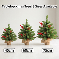 Árbol de Navidad de Mesa, Mini Adornos Pre-decorados, Decoración Navideña para Oficina, Hogar, Venta al por Mayor, Personalización OEM/ODM