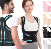 Correcteur de posture pour adulte, le plus vendu, réglable, respirant, en maille, pour le soutien du dos et le soulagement de la douleur dorsale et de la cyphose