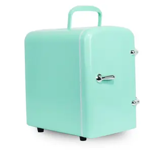 New OEM Customizable 4L Portable Fridge Freezer With Handle Cooling And Heating Beauty Fridge USB Plug Mini Skincare Fridge