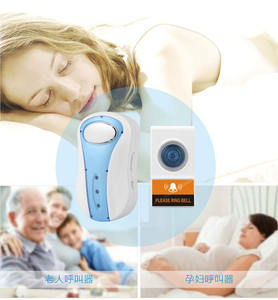 Mini timbre inalámbrico a prueba de agua que opera botones remotos diferentes tonos 38 melodías sonido LED Flash timbre de puerta inalámbrico - Product Image 6