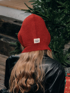 Cagoule chaude à nouer style rétro pour femme, motif <span class=keywords><strong>Petit</strong></span> <span class=keywords><strong>Chaperon</strong></span> <span class=keywords><strong>Rouge</strong></span>, collection automne/hiver, avec protection des oreilles - Product Image 4