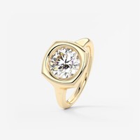 Bague de fiançailles et de mariage personnalisée en moissanite pour femmes et hommes, fournisseur en gros, cadeau tendance, Factory2CT