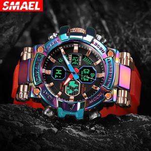 Reloj de Cuarzo para Hombre SMAEL 8027, Relojes Deportivos de Pulsera, Resistentes al Agua 50M, Reloj Despertador, Relojes Analógicos Digitales para Hombre - Product Image 3