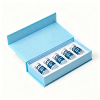 Boîtes en papier rigide pour flacons de peptides recyclables, logo personnalisé, taille 3 ml, flacon ampoule, emballage magnétique, boîtes cadeaux