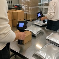 Imprimante à jet d'encre portable, codeur de date pour aliments, plastique, métal, machine de codage à séchage rapide