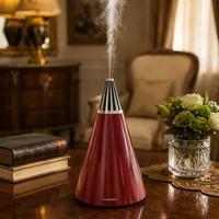 Diffuseur d'arômes, diffuseur d'huiles essentielles, humidificateur ultrasonique, machine de parfum d'intérieur, brumisateur sans eau à arrêt automatique avec lumière LED