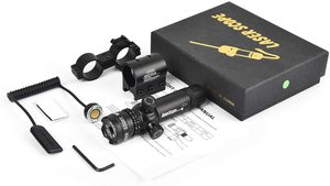 조절 가능한 전술용 레드 그린 도트 레이저 포인터, 11mm/20mm 스코프 마운트가 있는 사냥용 스코프 - Product Image 6