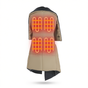 Heated <b>Blanket</b> Long Women Winter <b>Fur</b> Shawl With 6 Zones USB Heating For Home Office Outdoor Use - Product Image 1