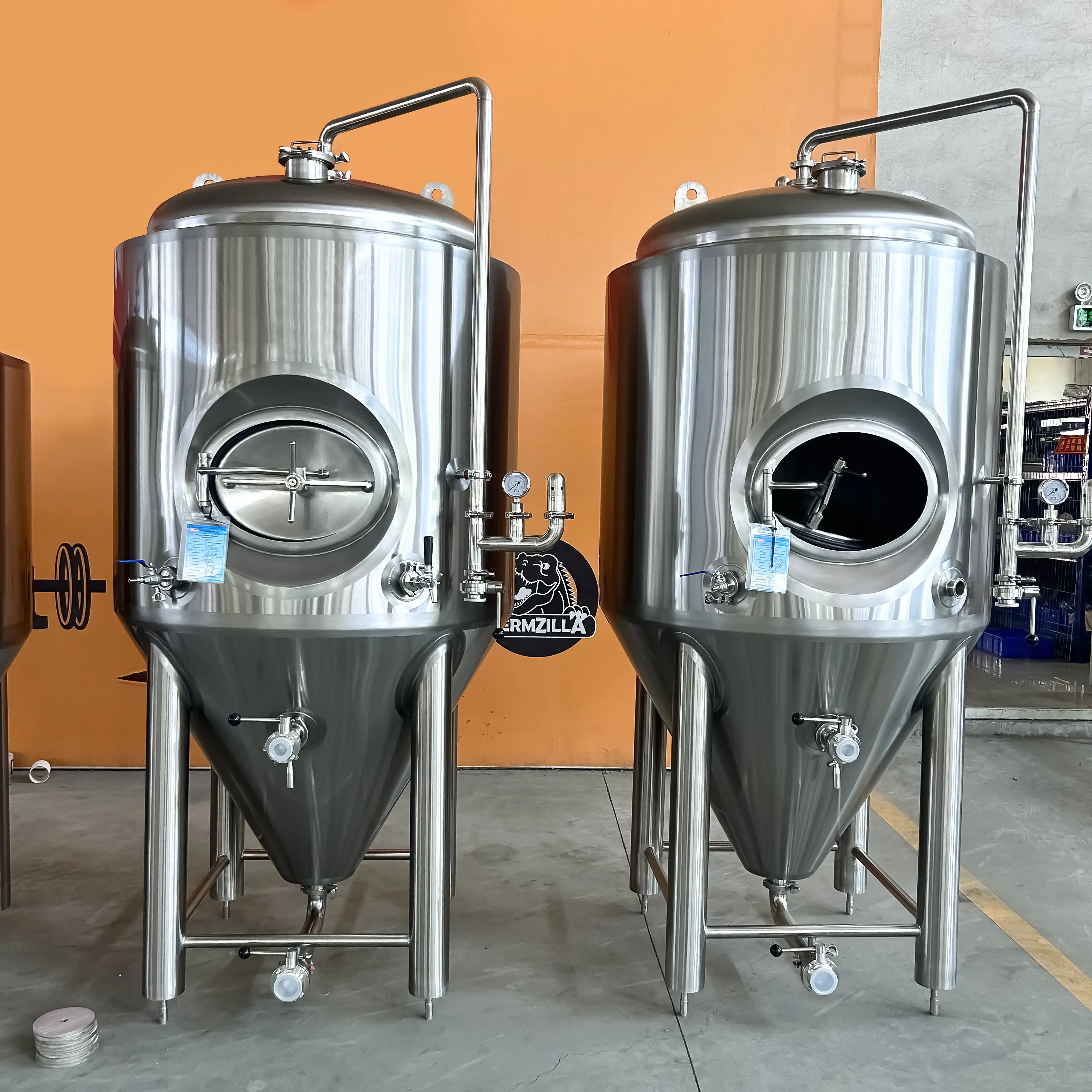 CARRY BREWTECHビール醸造設備500L1000L 2000L 5BBL 10BBL 20BBL等圧FV500lビールコニカル発酵槽