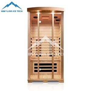 Sauna infrarouge de luxe pour 2-3 personnes - Bois massif, installation facile et rapide, silencieux, prêt à l'emploi pour jardin ou suite parentale - Product Image 4