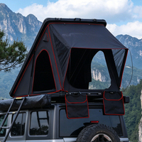 Tente de toit rigide en aluminium pour SUV 4x4, 2 personnes, pour camping en extérieur, avec tissu Oxford 600D - Vente flash