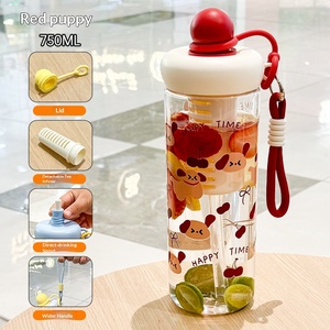 Gobelet en plastique personnalisé à haute esthétique, Gobelet d'été, Gobelet à eau pour enfants, Gobelet portable avec paille et Gobelet décontracté à double usage - Product Image 2