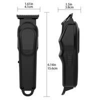 Tondeuse électrique domestique rechargeable par USB, petite tête chauve flexible, rasoir pour enfants, fonctionnement silencieux en anglais