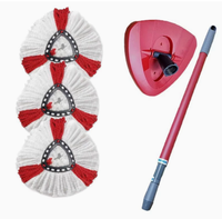 Accessoires de vadrouille triangulaire de bureau épaissi en microfibre à baril unique de première génération tête de remplacement nettoyage à domicile durable