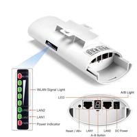 Puente CPE PTP de Doble Voltaje DC24V/48V, 1200Mbps, 5.8GHz, Alimentado por POE para Redes Inalámbricas en Áreas Remotas