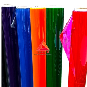 JINSHI Film en PVC transparent bleu clair souple et flexible de 50 à 300 microns, feuille de film en PVC transparente pour l'impression - Product Image 1