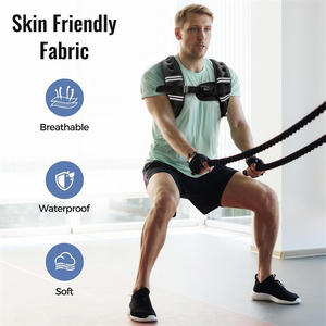 <span class=keywords><strong>Chaleco</strong></span> de Entrenamiento Profesional Ajustable con Pesas de Hierro Extraíbles <span class=keywords><strong>para</strong></span> <span class=keywords><strong>CrossFit</strong></span> y Entrenamientos de Gimnasio - Product Image 4