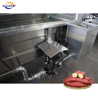 Nouvelle Machine Automatique de Fabrication de Légumes et Fruits Séchés (Manioc, Patate Douce) avec Contrôle PLC, Pompe à Engrenages, Lavage, Tranchage et Séchage