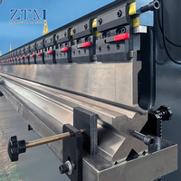 Presse plieuse hydraulique CNC robuste Zhongtai 300T 6000mm 4+1 axes pour la fabrication de poteaux en acier et de poteaux d'éclairage CE