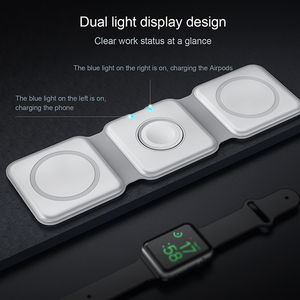 <span class=keywords><strong>Cargador</strong></span> Inalámbrico Plegable para Teléfono Móvil, iWatch y Airpods, <span class=keywords><strong>Cargador</strong></span> Magnético Inalámbrico <span class=keywords><strong>3</strong></span> <span class=keywords><strong>en</strong></span> <span class=keywords><strong>1</strong></span>, Blanco, OEM, Producto Más Vendido - Product Image 5