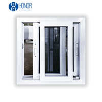 Fenêtre coulissante UPVC peu encombrante, fenêtres coulissantes modernes, fenêtres en verre à large vue pour maisons
