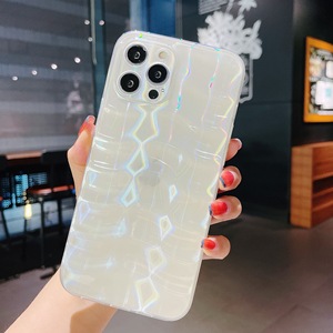 Funda de teléfono móvil para <span class=keywords><strong>iphone</strong></span> 11 12 pro max <span class=keywords><strong>se</strong></span> 13, <span class=keywords><strong>2021</strong></span> colores, gradiente láser, Onda de agua - Product Image 4