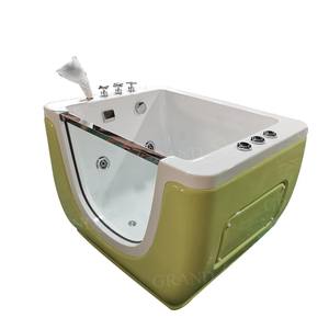 Bain à remous à bulles d'ozone pour bébé <span class=keywords><strong>Baignoire</strong></span> intérieure à LED vortex à température constante avec chaleur de douche - Product Image 3