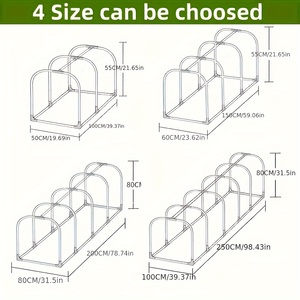 Arceaux de <span class=keywords><strong>serre</strong></span> tunnel de jardin, tunnel en film PE pour plantation extérieure, serres pour jardin extérieur - Product Image 3