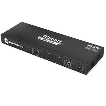 Tesmart Fabriek 4 Hdmi 16X1 Multiviewer Industriële Kwaliteit Rack Mount 16 Input 1 Output Hdmi Switch Voor Live Streaming Video