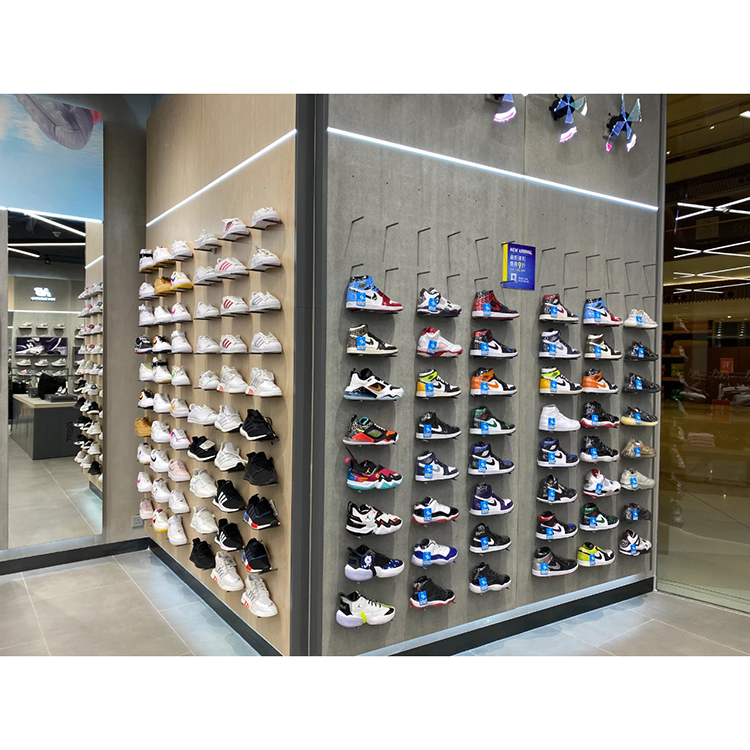 buy decoration for shoe shop,wall mount shoe display shelf