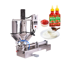 Semi-automatische jamvulmachine met mengvat voor fruitjam & marmelade