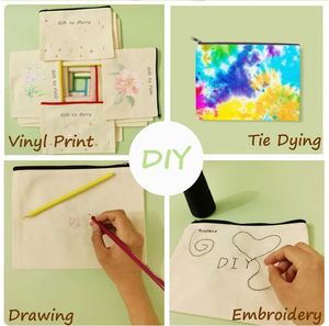 Sac à crayons personnalisé en toile brodée avec alphabet mignon, idéal pour les cadeaux d'anniversaire, de mariage, de demoiselle d'honneur - Product Image 6