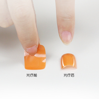 Autocollants en gel semi-durcis Huizi, très demandés, pour ongles en gel avec UV