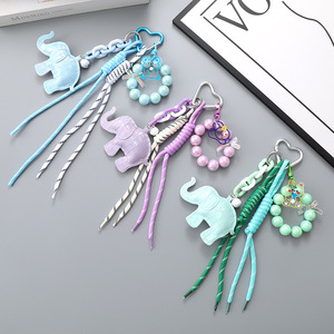 <span class=keywords><strong>2025</strong></span> mới voi da <span class=keywords><strong>Keychain</strong></span> với bện dây xe <span class=keywords><strong>Keychain</strong></span> dễ thương con voi Mặt dây chuyền sang trọng túi da Phụ Kiện - Product Image 2