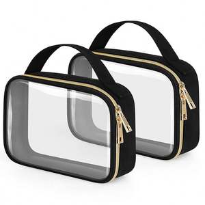 Newest Cosmetic Bag Portable Clear PVC Zipper Bag Fashion Ladies <b>Purse</b> Waterproof Travel Cosmetic Bag - Product Image 1