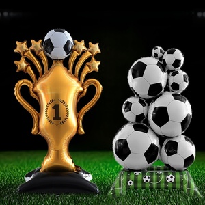 Ballons de trophée de football 2026 en aluminium <span class=keywords><strong>pour</strong></span> les fans de football, décorations de célébration du championnat - Product Image 2