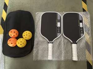 2025 Pro Series <span class=keywords><strong>Supan</strong></span> espuma EVA personalizada 14 16mm de espesor GEN4 núcleo termoformado Toray T700 fibra de carbono Pickleball paletas - Product Image 3