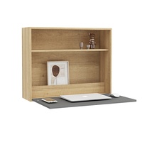 Bureau d'ordinateur pliable mural en bois pour bureau à domicile, gain de place, bureau d'étude caché, table pliable pour ordinateur portable