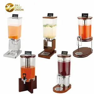 Distributeur automatique de jus de Buffet, Double robinet en acier inoxydable 304, Machine commerciale de luxe