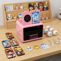 Impresora UV Mini A5 Reeleyin, Máquina de Impresión Pequeña para Negocios en Casa, para Carcasas de Teléfono, Insignias, Tarjetas de PVC, Llaveros, Pelotas de Golf
