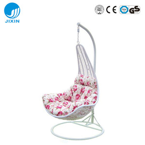 Modern PE Rattan Leaf Heavy Duty Hanging <strong>Swing</strong> <strong>Chair</strong> for Indoor <strong>Outdoor</strong> for Garden Courtyard Park Backyard Metal <strong>Swing</strong> <strong>Chair</strong> - Product Image 6